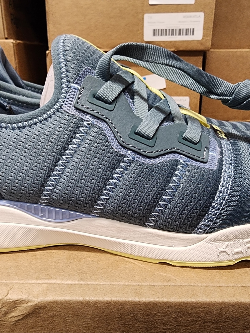 KURU Stride Move Blue Haze And Lime Sorbet Sneakers. Spring/ Summer! Lightweight